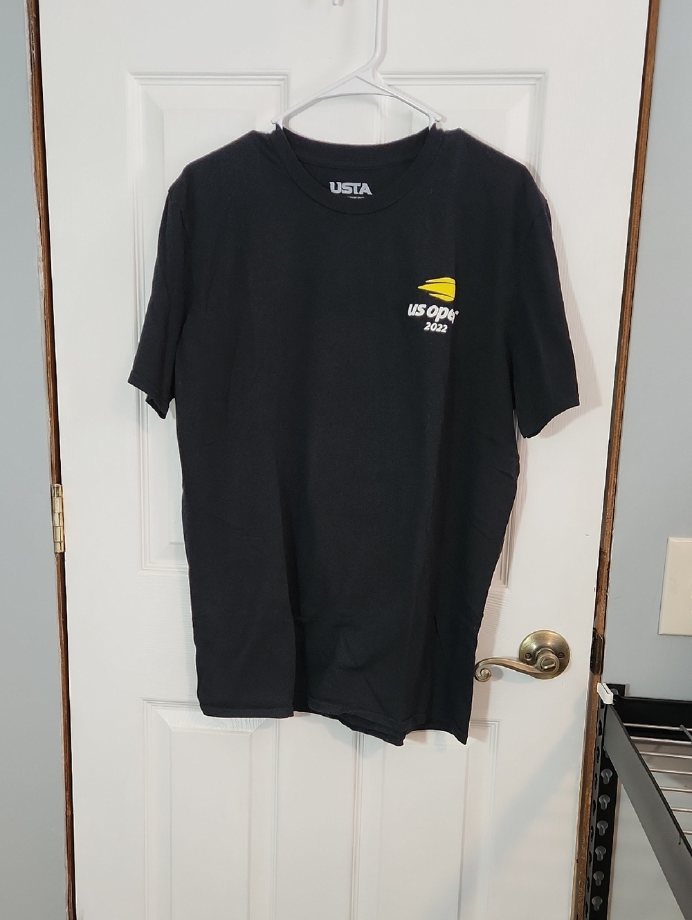 USTA Black Men's Short Sleeve Graphic Tee - US Open 2022